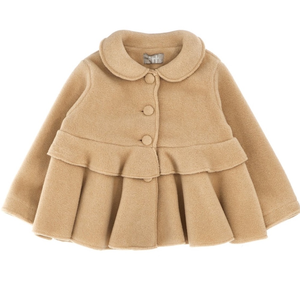 Il Gufo Long Sleeved Peplum Hem Fleece Coat - Cettire size 36 months